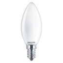 2 x Philips LED Filament Leuchtmittel Kerzen 4,3W = 40W E14 matt 470lm warmweiß 2700K