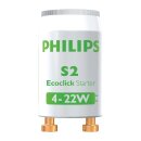 2 x Philips Leuchtstoffröhren Ecoclick Starter S2 4...