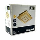 Briloner LED Wand- und Deckenleuchte Goldfarben eckig...