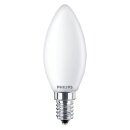 3 x Philips LED Filament Leuchtmittel Kerzen 4,3W = 40W E14 matt 470lm warmweiß 2700K