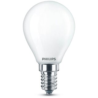 Philips LED Filament Leuchtmittel Tropfen 4,3W = 40W E14 Matt 470lm neutralweiß 4000K