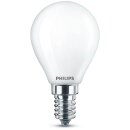 Philips LED Filament Leuchtmittel Tropfen 4,3W = 40W E14 Matt 470lm neutralweiß 4000K