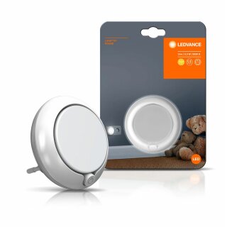 Ledvance LED Nachtlicht Lunetta Round Weiß für Steckdose 0,3W 3lm warmweiß 3000K