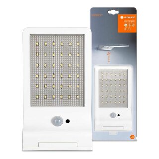 Ledvance LED Außenleuchte DoorLED Solar Weiß IP44 3W 320lm Neutralweiß 4000K Akku Bewegungsmelder