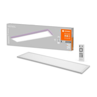 Ledvance LED Smart+ Panel Planon Plus Backlight 100x25cm 30W 1900lm RGBTW 3000-6500K Dimmbar App Google Alexa WiFi + Fernbedienung
