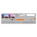 Ledvance LED Smart+ Panel Planon Plus Backlight 100x25cm 30W 1900lm RGBTW 3000-6500K Dimmbar App Google Alexa WiFi + Fernbedienung