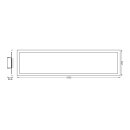 Ledvance LED Smart+ Panel Planon Plus Backlight 100x25cm 30W 1900lm RGBTW 3000-6500K Dimmbar App Google Alexa WiFi + Fernbedienung