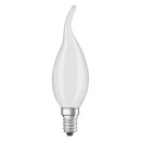 Osram LED Filament Leuchtmittel Windstoßkerze 4W = 40W E14 matt 470lm warmweiß 2700K DIMMBAR