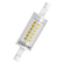 Osram LED Leuchtmittel Stabform Slim Line 78mm 7W = 60W R7s 806lm warmweiß 2700K 300°