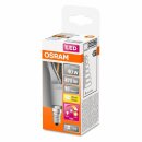 Osram LED Filament Leuchtmittel Tropfen 4,5W E14 klar 470lm GlowDim 2200K-2700K DIMMBAR