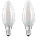 2 x Osram LED Filament Leuchtmittel Kerzen 4W = 40W E14...