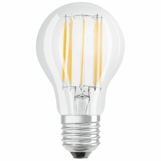 Osram LED Filament Birnenform A60 11W = 100W E27 klar 1521lm Tageslicht 6500K kaltweiß