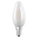 Osram LED Filament Leuchtmittel Kerze 4W = 40W E14 matt 470lm kaltweiß 6500K Tageslicht