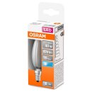 Osram LED Filament Leuchtmittel Kerze 4W = 40W E14 matt 470lm kaltweiß 6500K Tageslicht