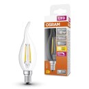 Osram LED Filament Windstoßkerze 4W = 40W E14 klar...