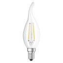 Osram LED Filament Windstoßkerze 4W = 40W E14 klar 470lm warmweiß 2700K DIMMBAR