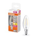 Osram LED Filament Leuchtmittel Kerze 2,8W = 25W E14 klar 250lm warmweiß 2700K DIMMBAR