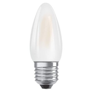 Osram LED Filament Leuchtmittel Kerze 4,8W = 40W E27 matt 470lm warmweiß 2700K 300° DIMMBAR