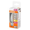 Osram LED Filament Leuchtmittel Kerze 4,8W = 40W E27 matt 470lm warmweiß 2700K 300° DIMMBAR