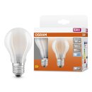 2 x Osram LED Filament Leuchtmittel A60 Birnen 6,5W = 60W E27 matt 806lm Neutralweiß 4000K