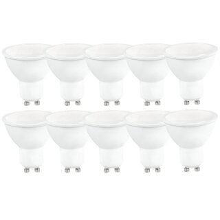 10 x LED Leuchtmittel Reflektor 6W = 40W GU10 460lm Tageslicht 6000K kaltweiß 120°