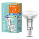 Ledvance LED Smart+ Glas Reflektor R50 3W = 40W E14 matt 210lm RGBW 2700K-6500K Dimmbar App Google Alexa Bluetooth