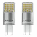2 x Osram LED Leuchtmittel Stiftsockel 3,8W = 40W G9...