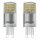 2 x Osram LED Leuchtmittel Stiftsockel 3,8W = 40W G9 470lm warmweiß 2700K 300°