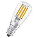 2 x Osram LED Filament Leuchtmittel Röhre T26 Kühlschrank 2,8W = 25W E14 klar 250lm warmweiß 2700K