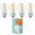 4 x Ledvance LED Smart+ Filament Tropfen 4W = 40W E27 klar 470lm warmweiß 2700K Dimmbar App Google Alexa Bluetooth