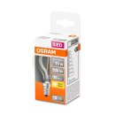 10 x Osram LED Filament Leuchtmittel Tropfen P45 1,5W = 15W E14 klar 136lm warmweiß 2700K