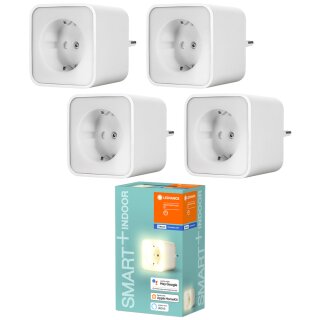 4 x Ledvance Smart+ Plug Steckdose & Nachtlicht Weiß App Google Alexa Apple Bluetooth