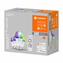 4 x Ledvance LED Smart+ Birne A60 9W = 60W E27 matt 806lm RGBW 2700K-6500K Dimmbar App Google Alexa + Fernbedienung WiFi