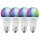 4 x Ledvance LED Smart+ Birne A60 9W = 60W E27 matt 806lm RGBW 2700K-6500K Dimmbar App Google Alexa + Fernbedienung WiFi