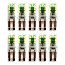 10 x LED Leuchtmittel Stiftsockellampe 2,2W = 21W G9 klar...