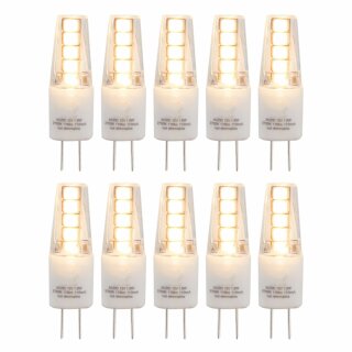 10 x LED Leuchtmittel Stiftsockellampe 1W = 11W G4 100lm 927 warmweiß 2700K Ra>90 360°
