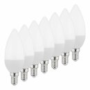 7 x LED Leuchtmittel B35 Kerzen 4,5W = 40W E14 matt 470lm 827 warmweiß 3000K