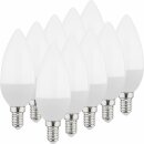 14 x LED Leuchtmittel B35 Kerzen 4,5W = 40W E14 matt...