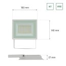 Spectrum LED Fluter Noctis Lux 3 Weiß IP65 50W 4300lm Warmweiß 3000K 100°