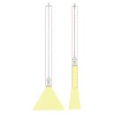Spectrum Pendelleuchte Chloe Slim Weiß max. 25W GU10 MR11 kürzbar verstellbarer Abstrahlwinkel