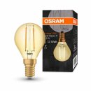 Osram LED Filament Tropfen Vintage 1906 1,5W = 12W E14 Gold 120lm extra warmweiß 2400K 300°