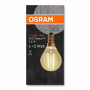 Osram LED Filament Tropfen Vintage 1906 1,5W = 12W E14 Gold 120lm extra warmweiß 2400K 300°