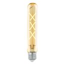 Eglo LED Filament Leuchtmittel Vintage Röhre T30 4W = 33W E27 Gold 360lm extra warmweiß 2200K