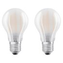 2 x Osram LED Filament Leuchtmittel Birne A60 11W = 100W E27 matt 1521lm Neutralweiß 4000K 300°
