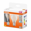 2 x Osram LED Filament Leuchtmittel Birne A60 11W = 100W E27 matt 1521lm Neutralweiß 4000K 300°