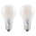 2 x Osram LED Filament Leuchtmittel Birne A60 11W = 100W E27 matt 1521lm Neutralweiß 4000K 300°