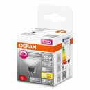 Osram LED Leuchtmittel Glas Reflektor MR16 8W = 50W GU5,3 12V 550lm warmweiß 2700K 36° DIMMBAR