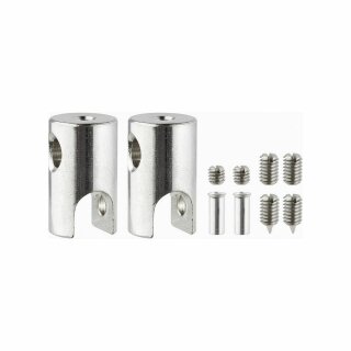 Paulmann Niedervolt-Seilsystem-Komponente Seilklotz Set Chrom 2er Set