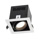 Spectrum Einbauleuchte Modern Day Mini Weiß eckig 11,2x11,2cm max. 50W GU10 ohne Leuchtmittel