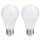 2 x LED Leuchtmittel Birnenform A60 5,5W E27 matt 470lm warmweiß 2700K 240°